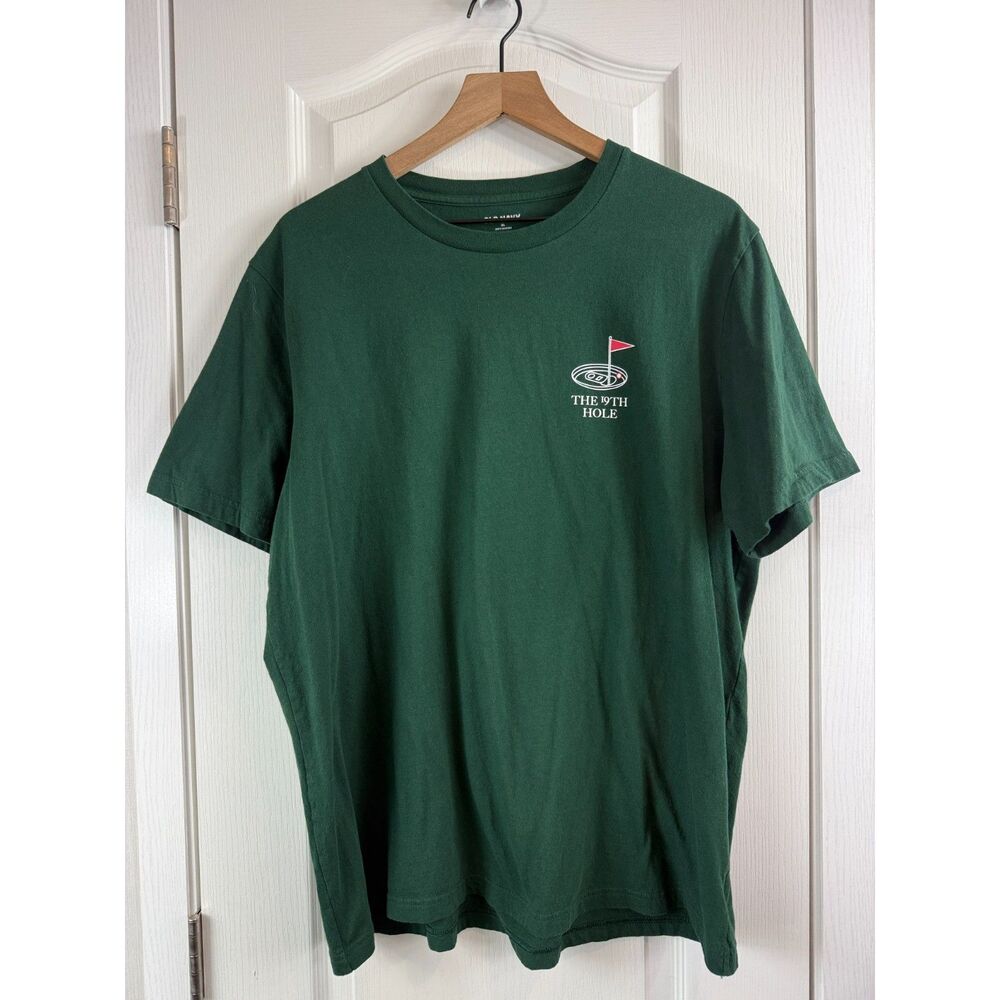 Old Navy Men's T Shirt XL Green 19th Hole Happy Hour Club Golf Graphic Tee